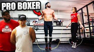 Can we survive a PRO Boxer Workout?! (JM Boxing Combine)