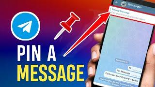 How to Pin Message in Telegram for Beginners 2024 || Tech Insights