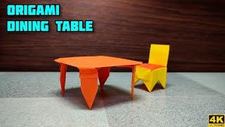 Origami Dining Table | Origami tutorial | Paper craft | Magic Folds