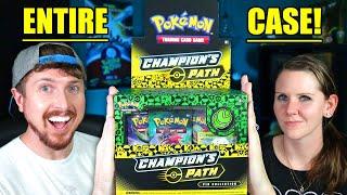 I TRIED OPENING an ENTIRE CASE OF POKEMON CHAMPIONS PATH PIN COLLECTION BOXES! How Many Ultra Rares?