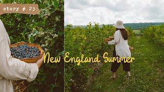 Slow Living Summer in a Small New England Town | 🫐Picking Berries and Different Ways to Use Them