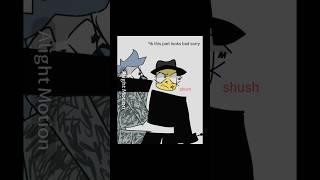 eunoia gets shushed by mafioso (crappy version) #dreamgame #forsaken #animation #tween #alightmotion
