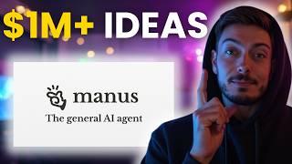 How To Use Manus AI To INSTANTLY Generate $1M+ Startup Ideas