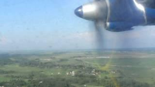 Ruby Star AN-12 landing at Mogilev