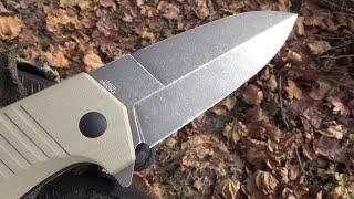 Off Grid Knives Stinger XL Folding Knife, Review - A Very Wide Stabby Blade of 154CM