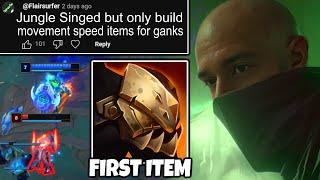 Speed Demon Singed Jungle can't be good... | Mundo Top, Healing Tank Briar Top, On-Hit Shyvana Top