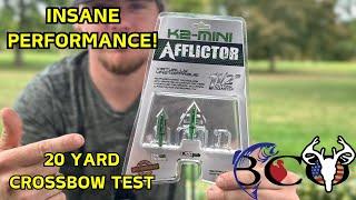 K2 Mini Afflictor broadhead crossbow test | MUST WATCH!