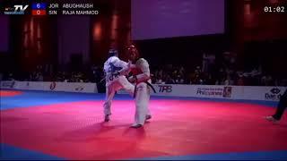 M-68kg (111). Ahmad Abu Ghaush JOR - Raja Zulfadli SIN (1 round)