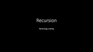 Reversing a string in Java using Recursion