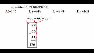 20–misol. Matematika MASTER. #VideoYechim #matematika