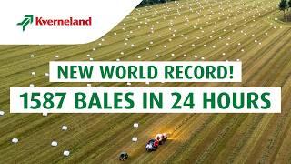 World record achieved with the Kverneland FastBale Premium