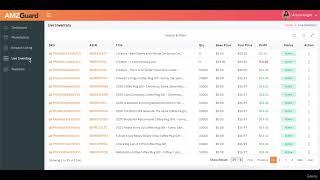 Amazon Automation 2023 - AMZGuard Dashboard