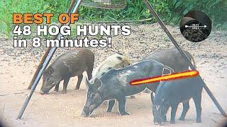 48 Wild Hog Hunts in 8 Minutes! (ULTIMATE BOWHUNTING COMPILATION)