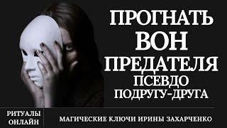 Прогнать ВОН ПСЕВДОПОДРУГУ, ДРУГА. Выгнать поганой метлой из жизни того кто одел маску добра, любви.