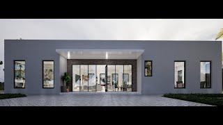 Modern 2 Bedroom House Design 8m x 16m