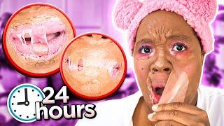 I WORE a FULL FACE OF LATEX MAKEUP for 24 HOURS 