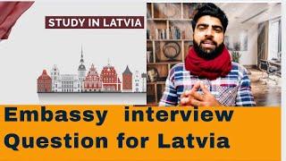 Embassy interview Question for latvia #uzbekistan#dubai #studyinlatvia #embassyinterviewquestion #EU