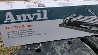 Anvil 14 inch tile cutter review!