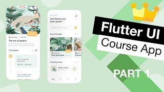 Flutter UI E Learning Course App Tutorial | App from Scratch Part 1