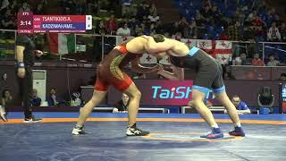 1/8 FS - 79 kg: A. TSANTIKIDIS (GRE) v. M. KADZIMAHAMED (BLR)