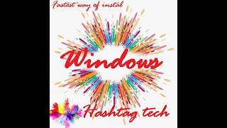 how to install windows 7 | Hashtag Tech