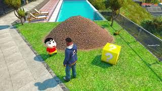 Shinchan and Franklin Found Secret Treasure In GTA 5 ! | Paradox FTW