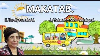 4-sinf | "Maktab" qo'shig'i. K.Turdiyeva she’ri. J.Abdurahmonov musiqasi. #karaoke