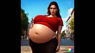 Belly Inflation Subliminal (AI Pictures + Strong Belly Sounds)