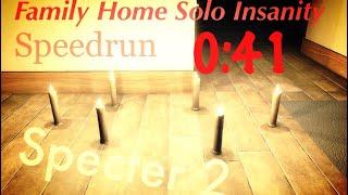 Family Home Solo Insanity - Speedrun - 0:41 - World Record? | Roblox Specter 2