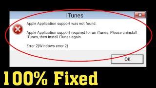 How To Fix iTunes Apple Application Support Was Not Found - The Easiest Way To Solve iTunes Error 2