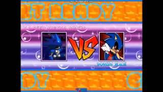 Mugen : Diamondswag12's Master Mecha Sonic vs Pizzasause's Sonic.EXE