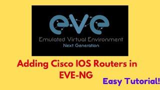 [Tutorial] How to Add Cisco IOS Routers in EVE-NG? [2023] | Networks Beast