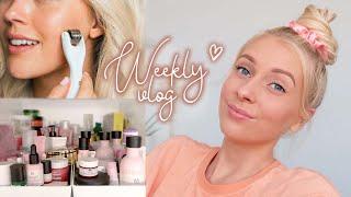 skincare declutter, my lockdown goals & microneedling my face!  | WEEKLY VLOG