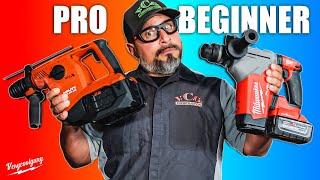 DeWALT, Milwaukee, Bosch, Hilti Rotary Hammer Drill Comparison!