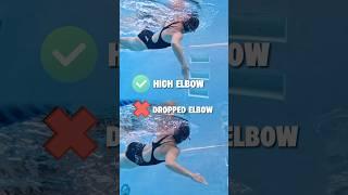 HIGH elbow vs DROPPED elbow #swimming #swimmer #swim #triathlontraining