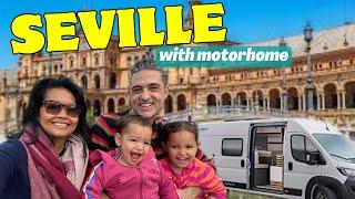 WE ARRIVED IN SEVILLE WITH OUR RENT CARAVAN/ explore the city and foods