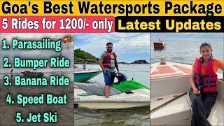 Goa’s Best Watersports Package in 2024 | 5 Rides for 1200/- only with Parasailing | Goa Watersports