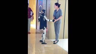 When a Robot Shook Hands with Her in Hangzhou ️ Was That... Flirting? #RobotHandshake #techshorts