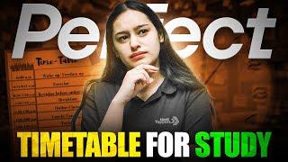 Perfect Time Table To Start Your Studies | Perfect Time Table for New Session