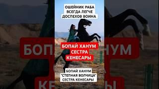 ЗАБЫТАЯ БОПАЙ ХАНУМ СЕСТРА КЕНЕСАРЫ ХАНА "СТЕПНАЯ ВОЛЧИЦА"