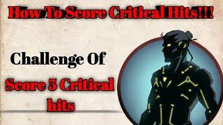 Shadow fight 2 | how to win challenge of score 5 critical hits | how to score critical hit