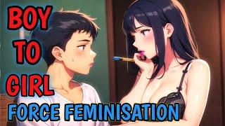 Forced Feminization for Sissy Boys by mistress | gender swap boy to girl | M2F | TGTF anime