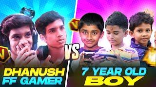  Dhanush FF Gamer VS  7 years Old Boy ( Pro Player ) in Telugu| Dhanush FF Gamer |