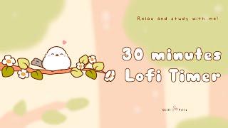 30 minutes - Relax & study with me Lofi | Bird forest #30minutetimer  #relaxing  #relaxingtimers