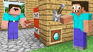 НУБ И ПРАНКИ НАД ПРО В МАЙНКРАФТ ! НУБИК ЗАТРОЛЛИЛ ПРО И ТРОЛЛИНГ ЛОВУШКА В MINECRAFT