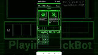 playing HackBot ‍