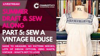 How to sew a summer blouse  - quick and easy