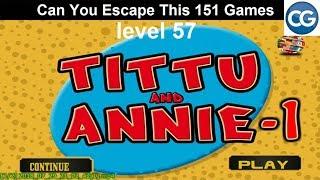 [Walkthrough] Can You Escape This 151 Games level 57 - Tittu and annie 1 - Complete Game