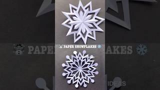 Paper Snowflakes / Easy Paper Snowflakes - How to make Snowflakes out of paper