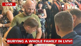 ️️️Funeral of a whole family in Lviv killed by a Russian missile | Новини.LIVE